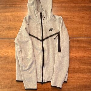 Nike Light Gray Hoodie with Black Details